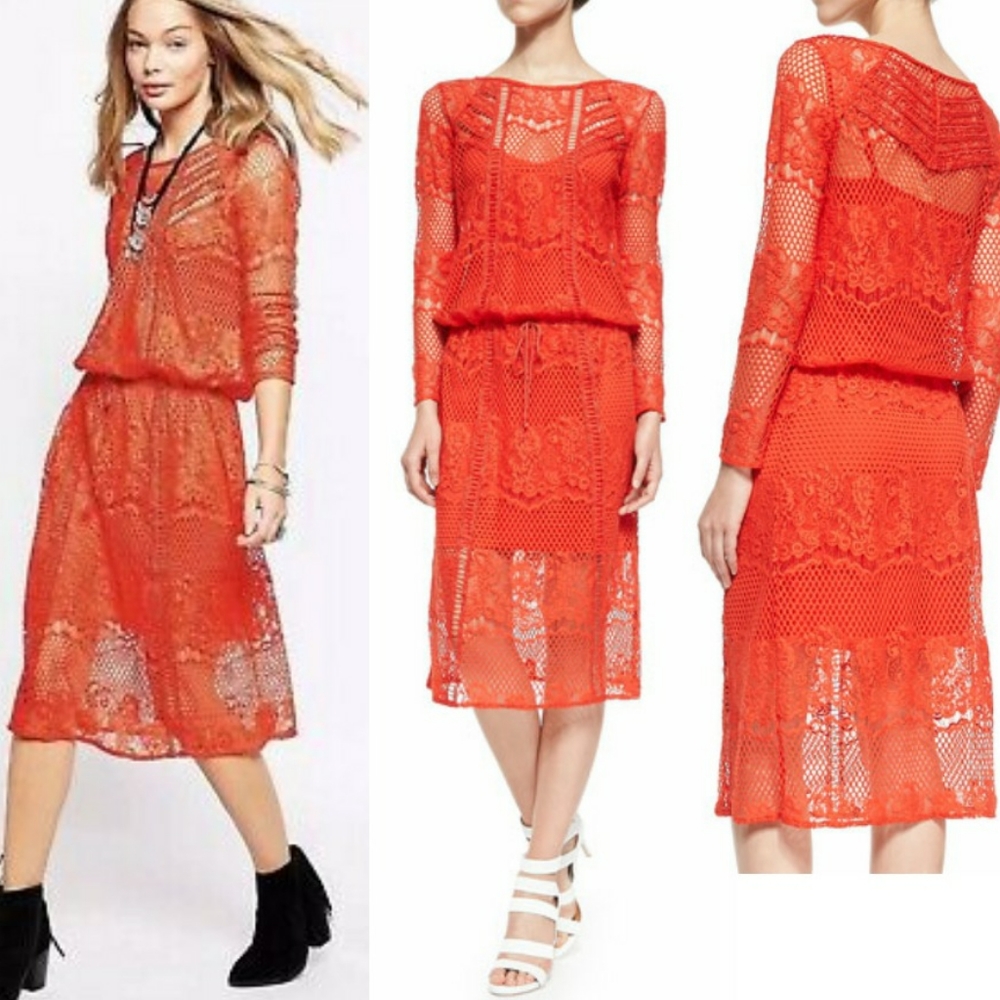 Free People Luna Lace Dress